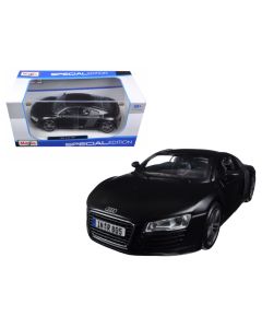 2023 Audi R8 Special Edition Matt Black 1/24 Diecast Model Car by Maisto