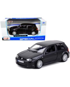 2008 Volkswagen Golf R32 Matt Black Special Edition 1/24 Diecast Model Car Maisto
