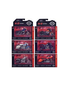 2023 Harley-Davidson Motorcycles 6-Piece Diecast Model Set 1/18 by Maisto