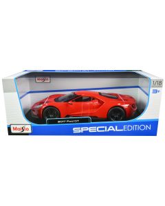 2017 Ford GT Special Edition Red Black Wheels 1/18 Diecast Model Car Maisto
