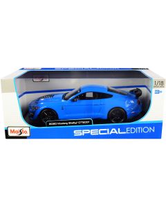 2020 Ford Mustang Shelby GT500 Diecast Model Car 1/18 Light Blue Special Edition by Maisto