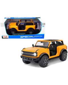 2021 Ford Bronco Badlands Special Edition 1/18 Diecast Model Car - Orange Metallic by Maisto