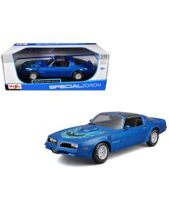 1978 Pontiac Firebird Trans Am Diecast Model Car Blue Metallic Special Edition 1/18