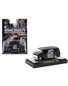 1971 Chevrolet G10 Van 1/64 Diecast Model Black Metallic Lowrider Limited Edition