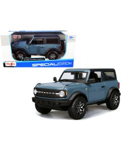 2021 Ford Bronco Badlands Blue Black Top Special Edition 1/24 Diecast Model Car