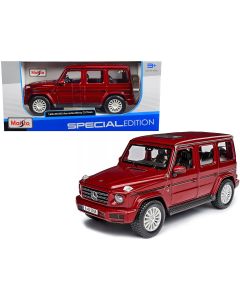 2019 Mercedes Benz G-Class Red Metallic 1/25 Diecast Model Car Sunroof Maisto