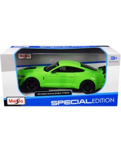 2020 Ford Mustang Shelby GT500 Diecast Model Car Bright Green 1/24 Maisto