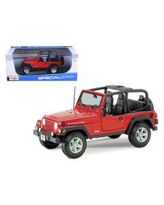 2023 Jeep Wrangler Rubicon 1/18 Diecast Model Car Red by Maisto