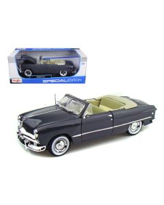 1949 Ford Convertible Diecast Model Car Gray 1/18 Scale by Maisto