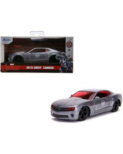 2010 Chevrolet Camaro Silver Diecast Model Car - Avengers War Machine 1/32 Jada