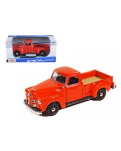 1950 Chevrolet 3100 Pickup Truck Diecast Model Car Omaha Orange 1/25 Maisto
