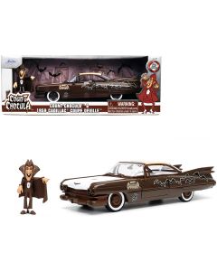 1959 Cadillac Coupe DeVille Diecast Model Car 1/24 Brown & White, Count Chocula