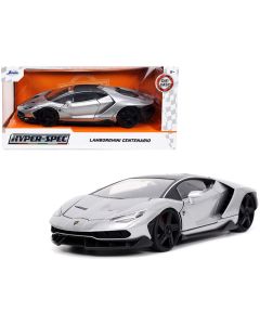 2023 Lamborghini Centenario 1/24 Diecast Model Car Gray Metallic Black Top Jada