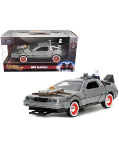 1990 DeLorean DMC Time Machine Diecast Model 1/32 Back to the Future Jada
