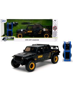 2020 Jeep Gladiator Pickup Truck Diecast Model Car 1/24 B&M Black with Graphics