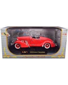 1935 Auburn Speedster Diecast Model Car Coral Red 1/32 by Signature Models