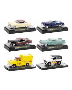 1991 M2 Machines 1/64 Diecast Model Cars Set - 6 Piece Limited Edition in Display Cases