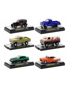 1992 M2 Machines 1/64 Diecast Model Cars Set - 6 Piece Limited Edition in Display Cases