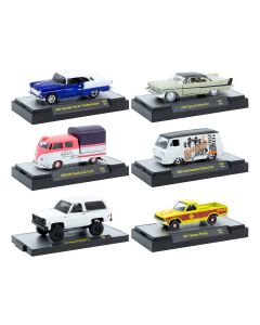 1999 M2 Machines 1/64 Diecast Model Cars Set - 6 Piece Limited Edition in Display Cases