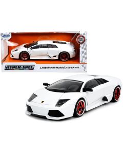 2023 Lamborghini Murcielago LP640 White Diecast Model Car 1/24 Jada Hyper-Spec