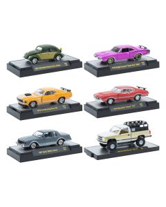 1990 M2 Machines Limited Edition 1/64 Diecast Model Cars Set of 6 in Display Cases