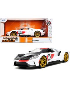 2021 Ford GT #98 Heritage Edition 1/24 Diecast Model Car by Jada Bigtime Muscle