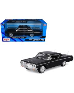 1964 Chevrolet Impala SS Diecast Model Car Black Special Edition 1/26 Maisto
