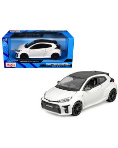 2021 Toyota GR Yaris Special Edition 1/24 Diecast Model Car White Carbon Top Maisto