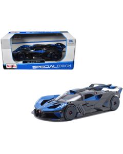 2023 Bugatti Bolide 1/24 Diecast Model Car, Blue & Black Metallic, Special Edition by Maisto