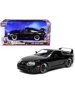 1995 Toyota Supra Fast & Furious 1/24 Diecast Model Car Jada Black