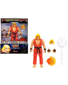 2017 Ken 6 Moveable Figure with Accessories & Alternate Head - Ultra Street Fighter II Model by Jada