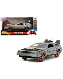 1990 DeLorean DMC Time Machine Hollywood Rides 1/32 Diecast Car Jada
