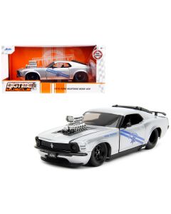 1970 Ford Mustang Boss 429 Silver Metallic Diecast Model Car Jada