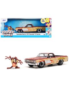 1967 Diecast Model Car Chevrolet El Camino Brown Beige Taz Looney Tunes 1/24 Jada