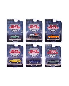 2023 Greenlight Blue Collar Collection Set of 6 Diecast Model Cars 1/64 Scale