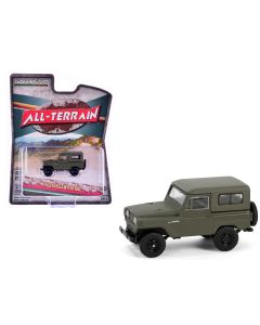 1962 Nissan Patrol 1/64 Diecast Model Car - Matt Olive Green All Terrain by Greenlight