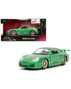 1/32 Porsche 911 GT3 996 Green Diecast Model Car Jada Pink Slips Series