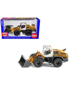 2023 Liebherr L556 Wheel Loader Diecast Model 1/50 Scale Yellow & White Cabin Siku