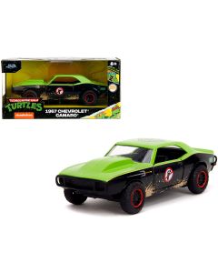 1967 Chevrolet Camaro Diecast Model Car - TMNT Black Green Hollywood Rides 1/32