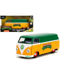 1961 Volkswagen Bus Diecast Model Car Teenage Mutant Ninja Turtles Green Yellow