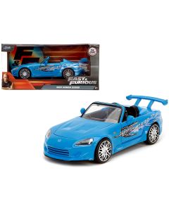 2001 Honda S2000 Convertible Diecast Model Car Blue Fast & Furious 1/24 Jada