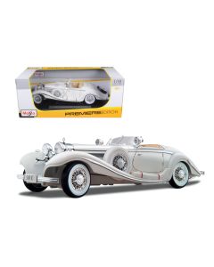 1936 Mercedes Benz 500 K Special Roadster White 1/18 Diecast Model Car Maisto