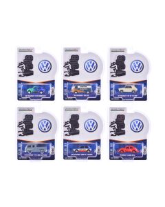 2020 Greenlight Club Vee-Dub Series 20 Set of 6 Diecast Model Cars 1/64 Scale