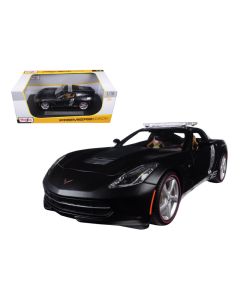 2014 Chevrolet Corvette C7 Stingray Diecast Model Car 1/18 Matt Black by Maisto