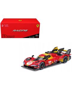 2024 Ferrari 499P #50 Diecast Model Car 1/43 - Le Mans Winner Bburago