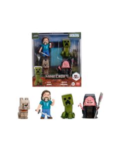 2025 Diecast Figures Set of 4 A Minecraft Movie Metalfigs by Jada