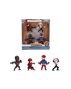 2023 Spider-Man Diecast Figures Set of 4 Metalfigs Wave 2 by Jada