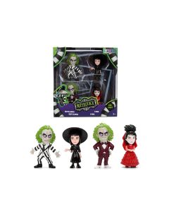 1988 Beetlejuice Diecast Figures Set of 4 - Metalfigs Series by Jada