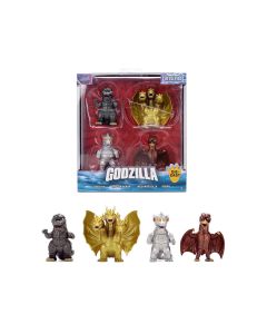 2023 Godzilla Diecast Figures Set of 4 - Metalfigs Series by Jada