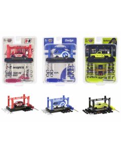 1962 Limited Edition 3-Piece Diecast Model Car Set 1/64 by M2 Machines, 9600 Worldwide